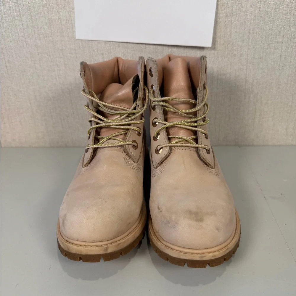 Timberland Womens Premium 6 inch Waterproof Boots Light Pink‎ size 7.5